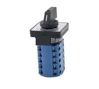 1pcs LW26-32/63/125/5 Universal Switch 2/3 Gears 5 Joint Reversing 32A/63A/125A On-Off Change-over Cutoff(2 position OFF-ON,63A)