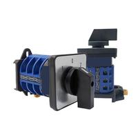 1PCS LW26 DIN Rail Mounted 20A 25A 32A Changeover Cam Rotary Switch 1-4 Poles Two/Three Positions Silver Contact Power Control(32A 1P 4Terminal-01)