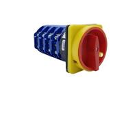 1PCS LW26GS-125/4 OFF-ON 2/3 Positions Lockable Handle Four Poles Changeover Selector 690V 125A Padlock Panel Rotary Cam Switch(102 Positions)