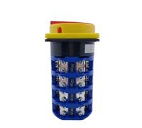 1PCS LW26GS-125A Padlock OFF-ON Two Positions Changeover Selector Panel Mounted Rotary Cam Switch Silver Contact(4P 16Terminals)