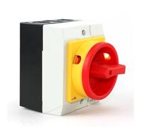 1PCS LW42BO-20/3BF 4BF 20A Two Position 3P 4P ON-OFF Rotary Control Changeover Cam Switch With Waterproof Box(LW42BO-20 3BF 3P)