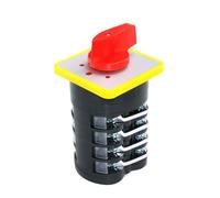 1PCS LW5D-16/5.5S.4 16A Four Poles 16 Screws Three Positions Panel Mount Electric Rotary Selector Cam Control Changeover Switch