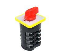 1PCS LW5D-16/D1044.4 Silver Contact 500V 16A 3 Positions ON OFF ON 4 Poles 16 Terminals Elecrical Selector Transfer Cam Switch