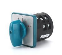 1PCS LW6D-5/C033.2 5A 4 Position 2-0-1-3 Blue Panel 12 Terminal Screws Electrical Universal Rotary Changeover Cam Switch