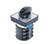 1PCS LW8D-10/YH3.3 10A 660V 4 Position 12 Screws Three-Phase Voltmeter Measurement Selector Cam Changeover Conversion Switch
