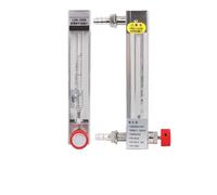 1pcs LZB-10 Variable Area Glass Flow Meter 25-250L/H with Control Valve Vertical Mount 12mm Hose Liquid Rotameter(16-160L-H)