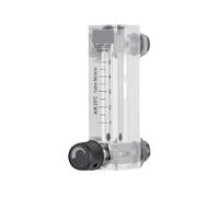 1pcs LZM-6T Acrylic Rotameter Air Flow Meter Small Gas Flow Measurement Panel Mount Adjustable Transparent Flow Meter with Valve(Gas 10-70LPM)
