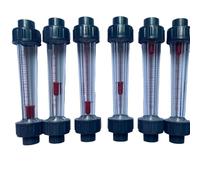 1pcs LZS-15 Plastic Piping Type Liquid Flowmeter Water Rotameter 202cm(60-600LPH)