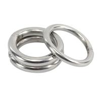 1pcs M10 M12 Heavy Duty Welded Round Rings Smooth Solid O Ring 304 Stainless Steel for Rigging Marine Boat Hammock Yoga Hanging Ring(M12x120(1pcs))