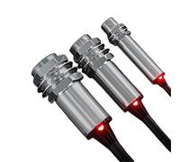 1pcs M12 Flush Hall Effect Sensor Ip67 10-36V Non-contact Magnetic Hall Switch Proximity Sensor with 2m Cable Cylinder PNP/NPN 3 Wire(NPN_NORMALLY OPEN)