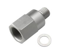 1Pcs M12x1.5 To 1/8 NPT Compatible With LS Swap Gauge Sensor Adapter Connector With Washer M16x1.5 To 1/8 NPT Engine Oil Pressure Sensor(M12 A)