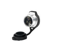 1Pcs M16 Industrial Waterproof IP68 Power Connector LP16 2 3 4 5 7 8 9 Pin Electrical Wire Adapter Quick Locking Connector(Single-hole socket,9P)