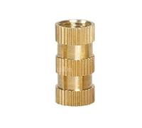 1Pcs M2 .5 M3 M4 M5 M6 M8 M10 Brass Heat Threaded Insert Nut Hot Melt Knurled Injection Embedment of Plastic_9MM(M3(OD5MM)-9MM)