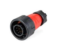 1Pcs M24 Waterproof IP68 Industry Connector 10/12/19/24 Pin YM24 PBT Plastic Soldering Cable Wire Connector(Plug Only,10P)