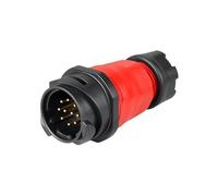 1Pcs M24 Waterproof IP68 Industry Connector 10/12/19/24 Pin YM24 PBT Plastic Soldering Cable Wire Connector(Male Mating Plug,19P)