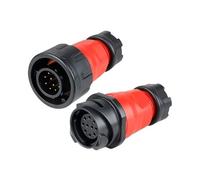 1Pcs M24 Waterproof IP68 Industry Connector 10/12/19/24 Pin YM24 PBT Plastic Soldering Cable Wire Connector(Type C Set,19P)