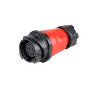 1Pcs M24 Waterproof IP68 Industry Connector 10/12/19/24 Pin YM24 PBT Plastic Soldering Cable Wire Connector(Mating plug Only,12P)