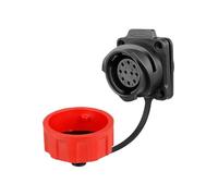 1Pcs M24 Waterproof IP68 Industry Connector 10/12/19/24 Pin YM24 PBT Plastic Soldering Cable Wire Connector(Socket Only,19P)