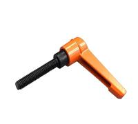 1pcs M4 M5 M6 M8 M10 Orange Clamping Lever Adjustable Handle Clamping Handle Screws Bolt Locking External Male Thread Knob(M8X16)