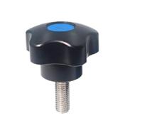 1pcs M6 M8 M10 M12 Five-star Handle Stainless Steel Hand Screw, Plum Blossom Five-corner Adjustment Bakelite Nut(45mm,M8)