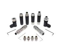 1Pcs M8 Sensor Connector Non-welding screw connection Metal A Code Bend Angle 3pin 4pin IP68 Straight Waterproof Connectors IDGTTLDF(M8-4M Metal)