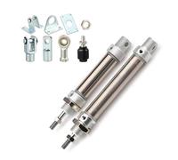 1pcs MA25 Pneumatic Air Cylinder 25mm Bore 25 to 500mm Stroke Small Stainless Steel Piston Double Acting Mini Cylinders(MA25x400-CA-S,Only Cylinder)