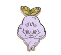 1Pcs Macho Radish Spirit Golden Hard Enamel Pin Cartoon Plant Radishs Gold Brooch Medal Spirited Aways Anime Movie Fans Unique Gift