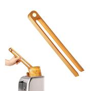 1PCS Magnetic Bamboo Toaster Tongs Wood Magnetic Bamboo Toast Tongs Modern Kitchen Accessory Toaster Tongs Wooden Tool for Toast Baking Cooking Salad Grill Utensils Tool(22 CM Long)