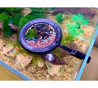 1pcs Magnetic Black Betta Hammock Bed,beta Hide cave and Resting spot,Betta Fish enrichent Feeder,Shrimp beta Log Bed Accessory for Aquarium Tank