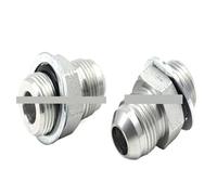 1pcs Male 74° Male Cone Male O-Ring Sealing Flared Hydraulic Wire Alignment with O-Ring(JIC9l16-1I2)