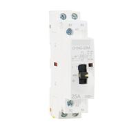 1pcs Manual Type AC Contactor 2P 16A 20A 25A 2NC OR 2NO 220V Manual Control Household Contactor Din Rail Type(2P 16A 2NO M)