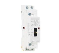 1pcs Manual Type Modular Contactor 2P 16A 20A 25A 2NO or 2NC 220V Manual Control Household Contactor Din Rail Type(2P 16A 2NO M)