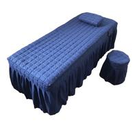 1pcs Massage Bed Cover +Pillowcase for Beauty Salon Table Sheet Skin-Friendly SPA Bedskirt Colchas with Hole for Spa Beauty Salon(Color4,60X180 bedskirt only)