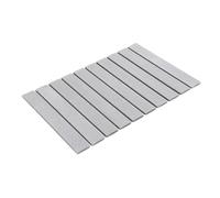 1Pcs Mat Foldable Drying Earth for Bathroom Fast Dry for Holding Hot Soups and Other Dishes for Kitchen(Light Grey)