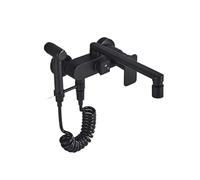 1PCS Matte Black Wall Mounted Kitchen with Bidet and Swivel Spout Crane Hot and Cold Mixer Dual Function(Matte Black C)
