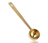 1Pcs Measuring Spoon, Gold Stainless Steel Measuring Scoop for Coffee, Tea, Collagen Supplements, 15ml Capacity, 304 Stainless Steel, Precise Measuring Spoon for Kitchen Use