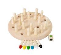 1pcs Memory Games, Wooden Memory Chess, Small Size Exercise Focus Puzzle Color Memory Chess Toy, Developmental Toys For Kids, Birthday Gifts For Children