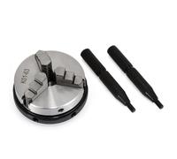1pcs Metal 3 Jaw Lathe Chuck 2.5" 63mm Mini Chuck with 2pcs Lock Rods for M14 Accessories Tools