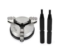 1pcs Metal 3 Jaw Lathe Chuck 2.5" 63mm Mini with 2pcs Lock Rods for M14 Machine Accessories Tools