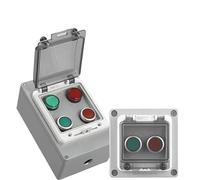 1Pcs Metal Button Switch Control Box Emergency Stop Waterproof Cast Aluminum Alloy Start Industrial Two-three Switch Emergency Stop(04a XRGY)