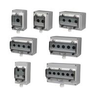 1Pcs Metal Button Switch Control Box Emergency Stop Waterproof Cast Aluminum Alloy Start Industrial Two Or Three Position Switch Emer(AL121808F-03)
