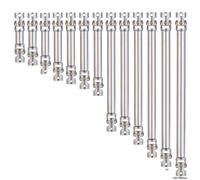 1Pcs Metal Center Drive Shaft Joint Chassis Driveshaft for 1/14 Tamiya Tractor Truck Trailer Model Car Upgrade Parts(85-115mm)