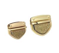 1pcs Metal Rhinestone Tongue Lock Clasp Turn Twist Switch Buckle for Bag Luggage Hardware DIY Leather Craft Accessories(Small)