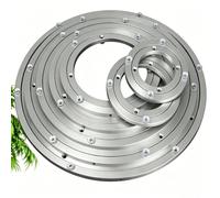 1pcs，Metal Rotating Turntable，Swivel Base Turntable，Aluminum Bearing ，Swivel Plate Hardware ，Silver，Round(400mm (16 inches))