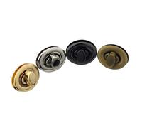 1pcs Metal Turn Lock Oval for DIY Handbag Bag Purse Luggage Hardware Closure Parts Accessories(Silver,46.5mm)