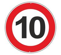 1pcs Metal Warning Sign Multiple Patterns To Choose From Tin Easy To Install Waterproof Circular(Color 10,30x30-Tin)