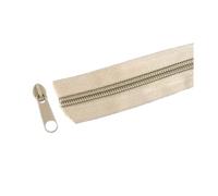 1pcs Meter Nylon Coil Zipper with Slider, 3# 5#, for Bag and Footwear DIY Crafting,Khaki,No5,5Pcs