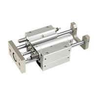 1pcs MGGMB Series MGGMB20/25/32/40-75/100/200/1000 Pneumatic Cylinder Three-Axis Three Rod with Guide Rod Stroke Adjustable Cylinder