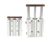 1pcs MGPM with Guide Rod Hole 12/16 / 20/25 32 40mm Stroke 10-75mm Compact Cylinder Three-Axis Pneumatic(Trip 75mm,MGPM12)