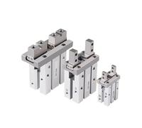 1pcs MHZ2 Pneumatic Finger Cylinder Parallel Gripper MHZ2-10/16/25/32/40D1/D2/D3 Side Thread Aluminium Clamps(MHZ2-32D3)